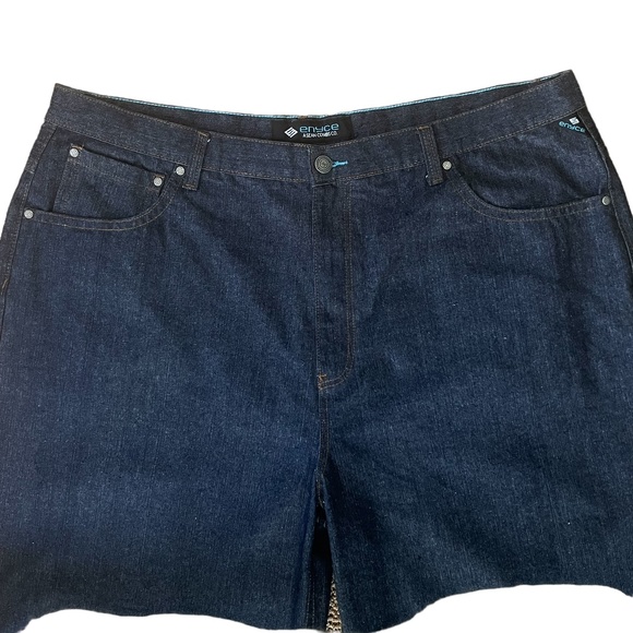Vintage Enyce by Sean Combs men's baggy denim jort/shorts waist size 48 - Picture 2 of 14